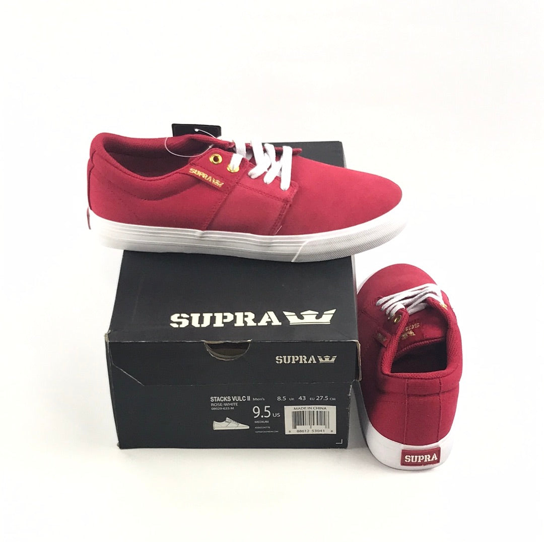 Supra Stacks Vulc II Rose-White US Mens Size 9.5