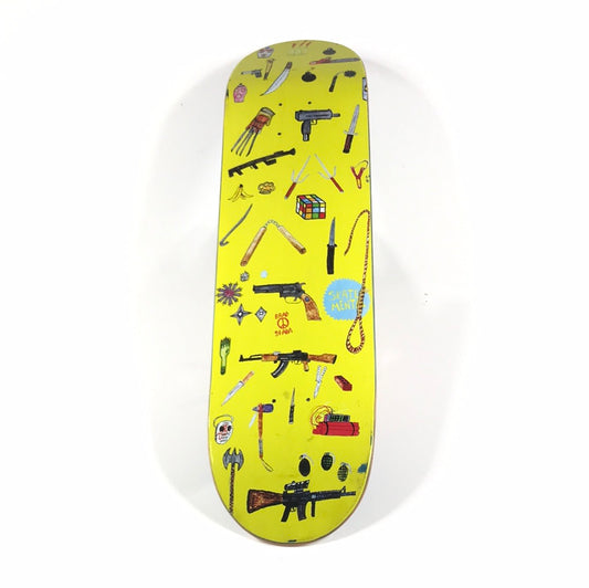 Skate Mental Brad Staba Weapons Yellow 8.0 Skateboard Deck