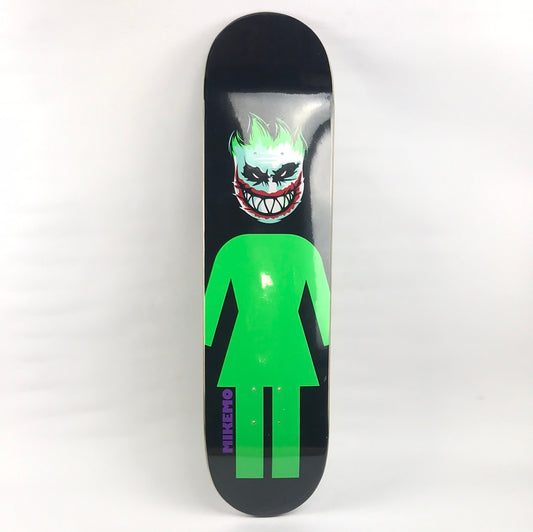 Girl Mike Mo Spitfire Joker Black/Green 8.0'' Skateboard Deck