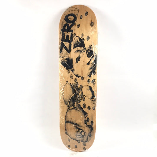 Zero Piggy Bank Woodgrain/Black 8.125" Skateboard Deck