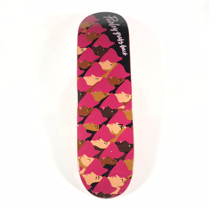 Paisley Skates Team Grabs Back Pink 8.25 Skateboard Deck