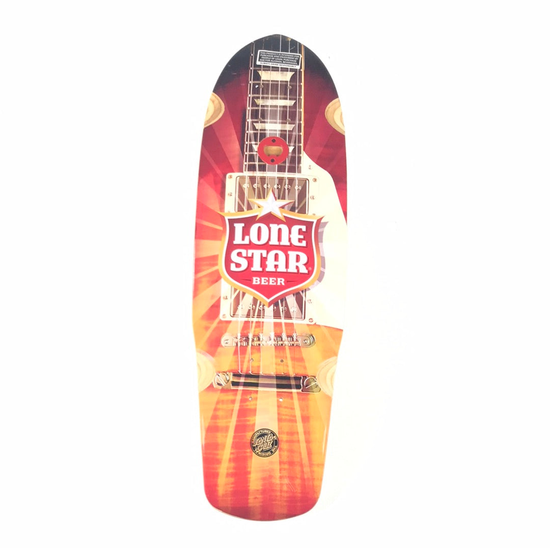 Santa Cruz Team Lone Star Beer Multi 8.5  Bottle Opener Skateboard Deck