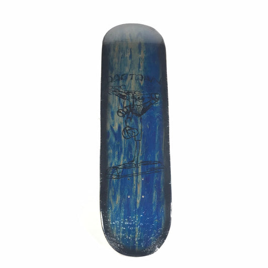 Dogtown Curb Stand Blue/Black 8.5 Skateboard Deck