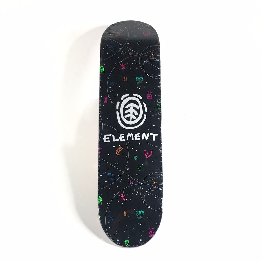 Element Team Galaxy Black 7.75 Skateboard Deck