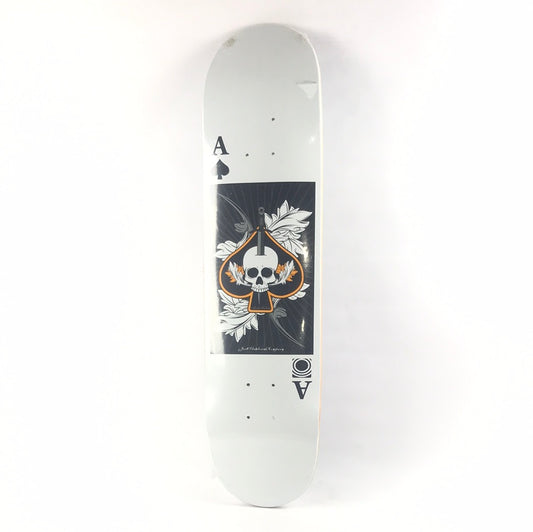 Jart Ace Of Spades White 7.675" Skateboard Deck