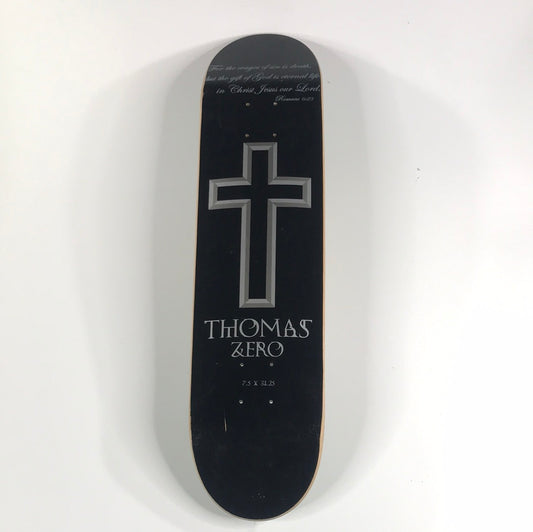 Zero Jamie Thomas Romans 6:23 Black 7.5 Skateboard Deck