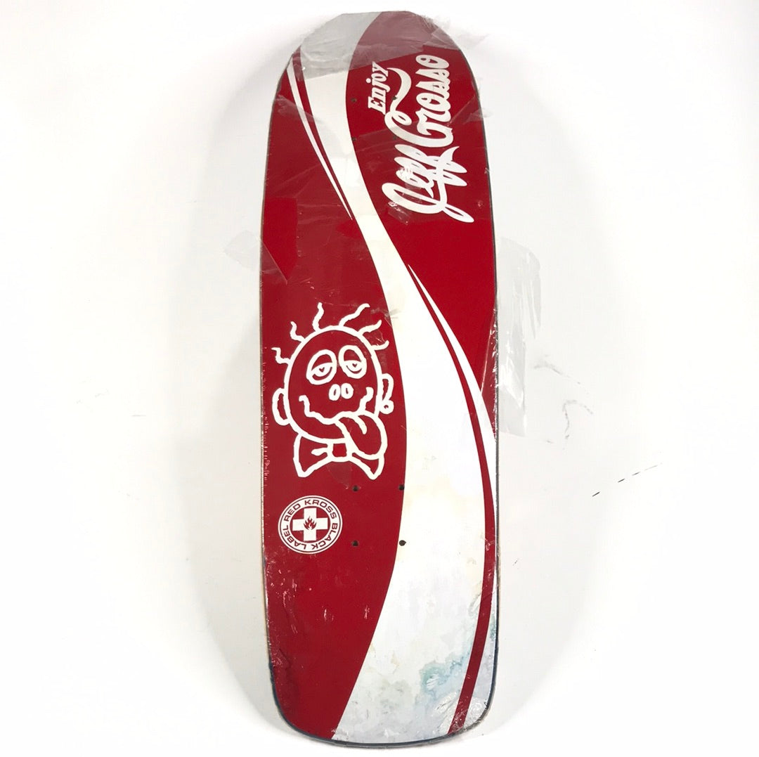 Black Label Jeff Grosso Coca Cola Sun Red 9.25‚Äù Skateboard Deck