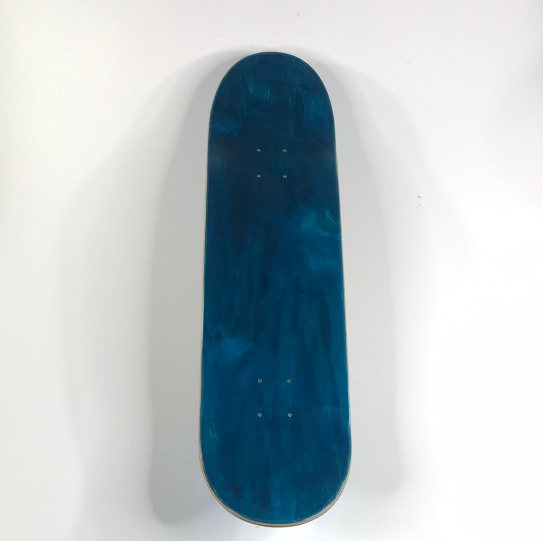 Sammy Baptista Signed Truman Show Binary Code Blue 8.25 Skateboard