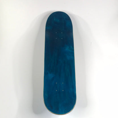 Sammy Baptista Signed Truman Show Binary Code Blue 8.25 Skateboard Deck