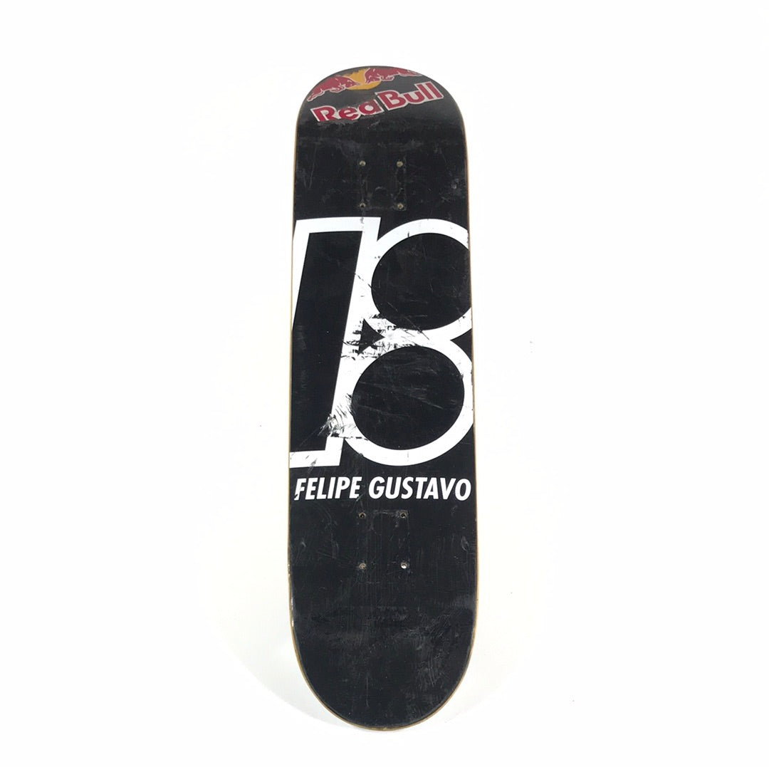 Plan B Felipe Gustavo B Logo Black 7.75 Skateboard Deck