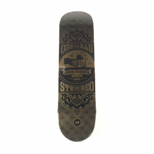 Stereo Chris Pastras Obey Record Gold/Black 7.75" Skateboard Deck