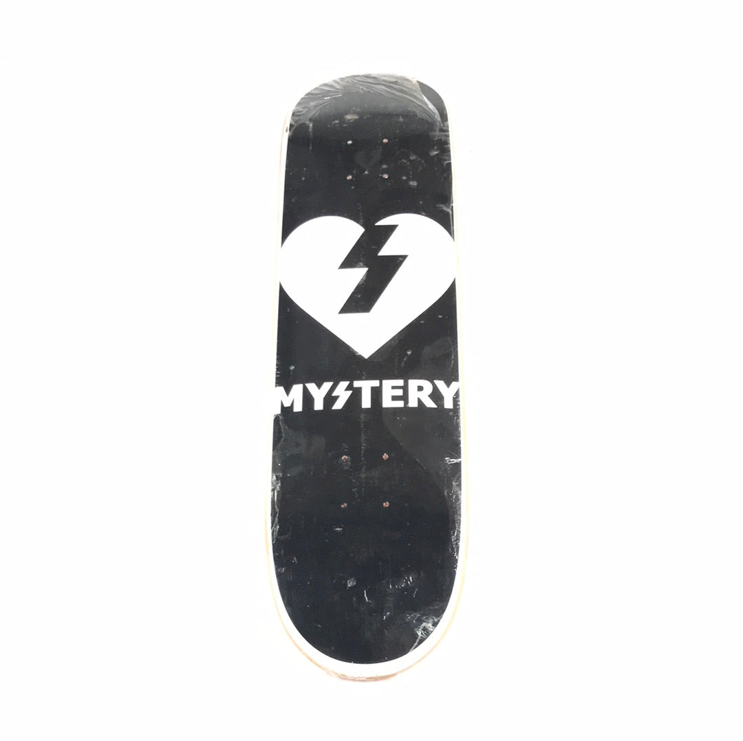 Mystery Team Classic Logo Black/White 8.0'' Skateboard Deck