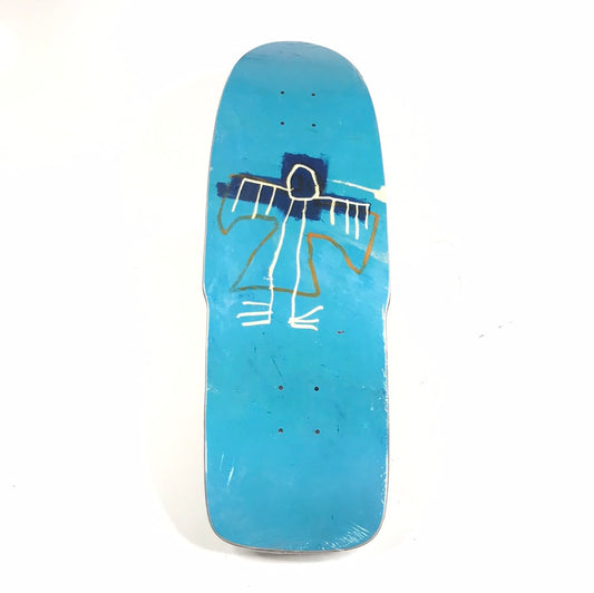 Diamond Basquiat Art Blue Yellow White Shaped 8.75" Skateboard Deck