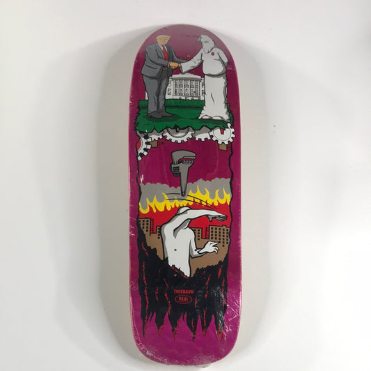 Real Jim Thiebaud Wrench Justice 9.78 Pink Skateboard Deck