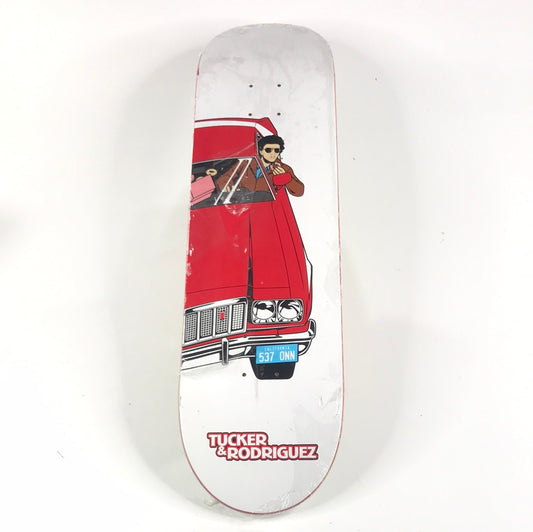 Primitive Nick Tucker & Paul Rodriguez Driving White 8.125 Skateboard Deck