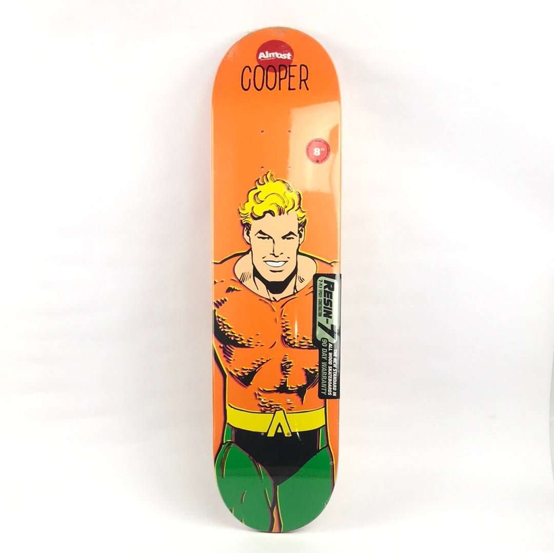 Almost Cooper Wilt Aquaman Orange/Green 8.0'' Skateboard Deck