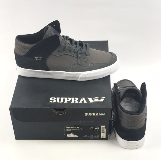 Supra Shotgun Grey/Black-White US Mens Size 10.5