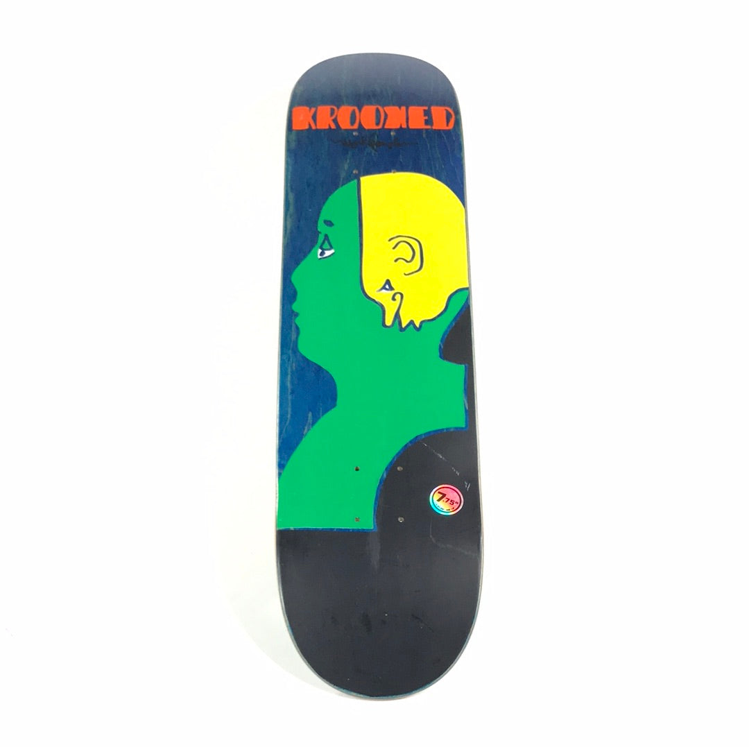Krooked Mark Gonzales Abstract Faces 34/300 7.75" Skateboard Deck