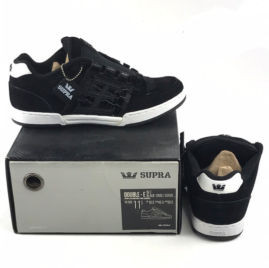 Supra Erik Ellington Double-E Black Croc/Suede US mens Size 11.5