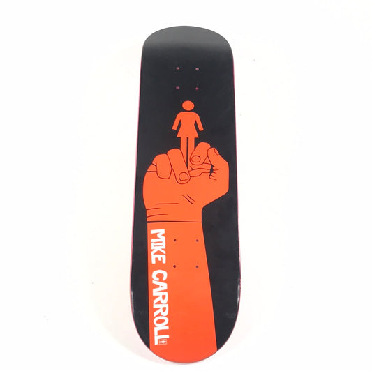 Girl Mike Carroll Middle Finger Orange/Black 8.0 Skateboard Deck