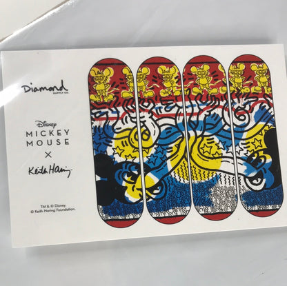 Diamond Keith Haring Disney Abstract Multi 8.25 Skateboard Deck