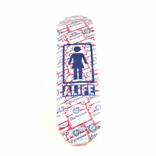 Girl Alife Budweiser Multi 8.125 Skateboard deck