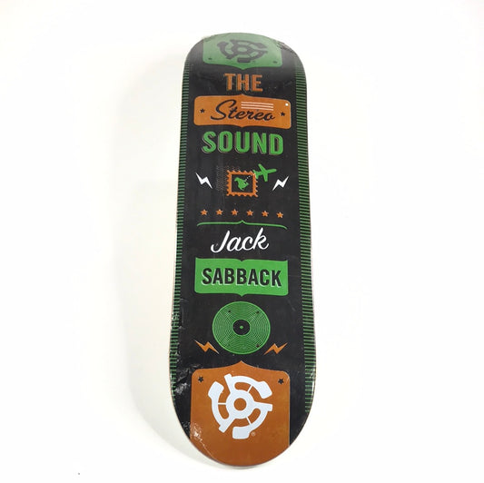 Stereo Jack Sabback The Sound Black/Green/Brown 8.25" Skateboard Deck