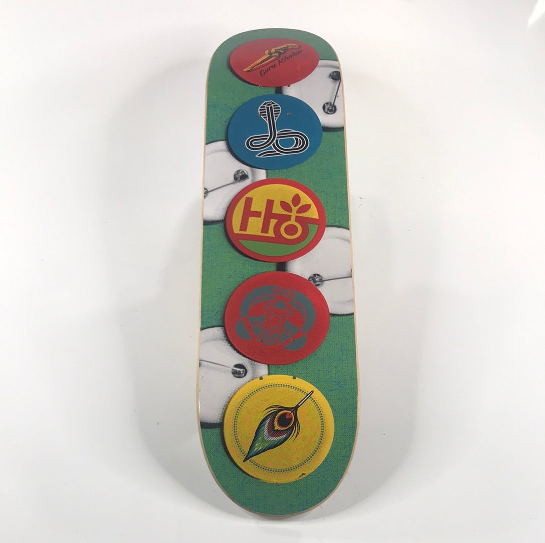 Habitat Guru Khalsa Pins Multi 8.0 Skateboard Deck