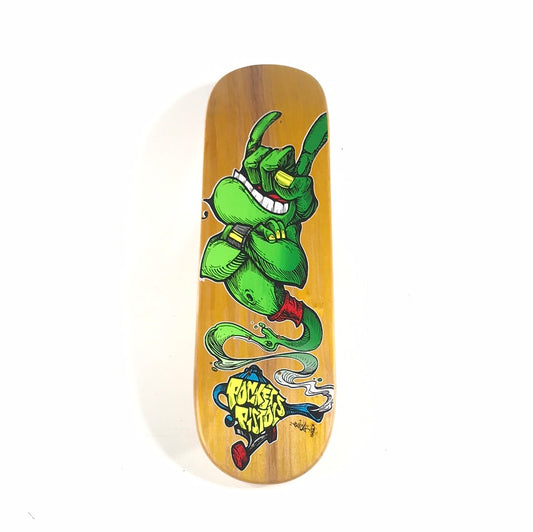 Pocket Pistol Team Horns Genie Yellow 7.75 Skateboard Deck