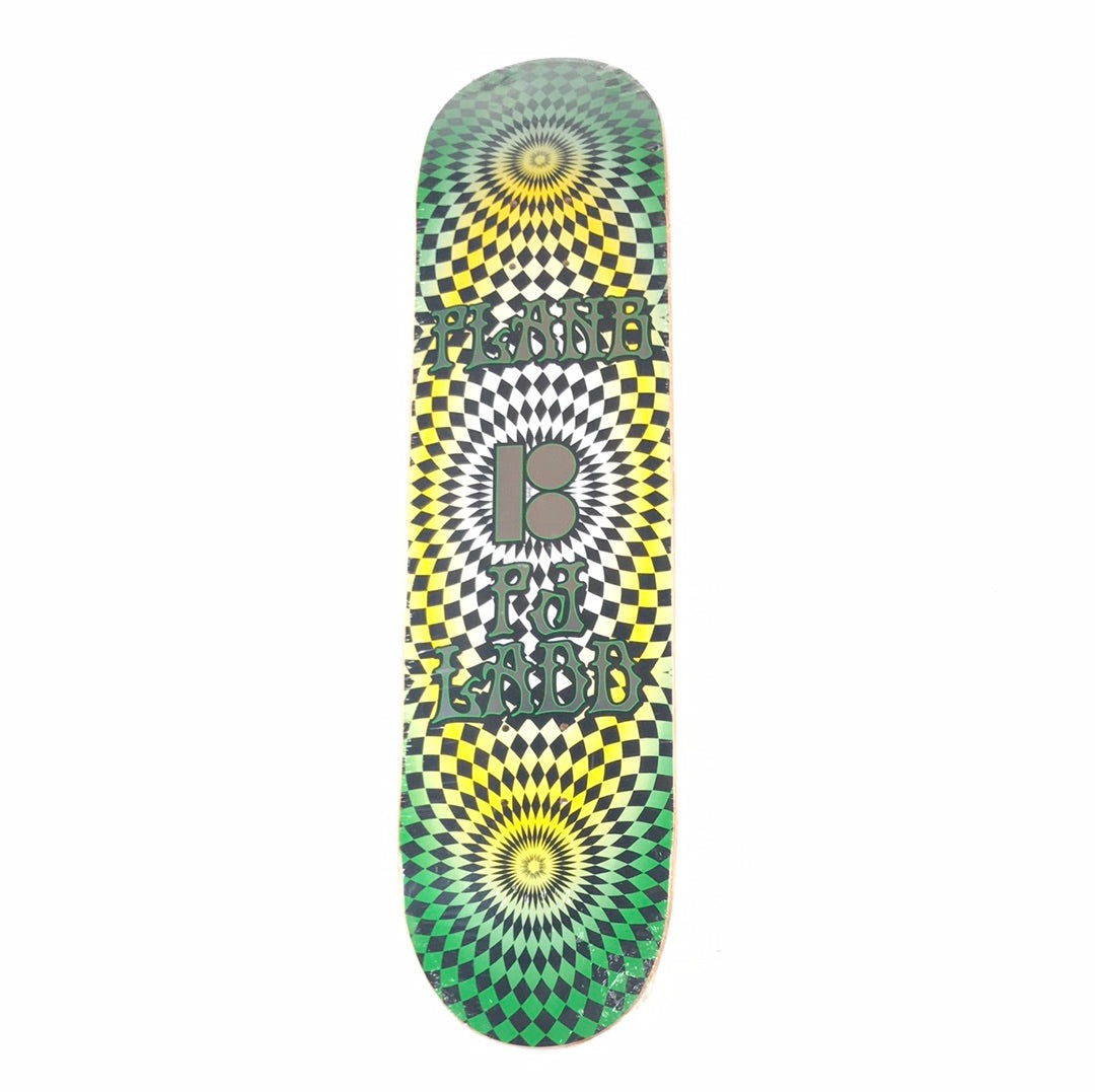 Plan B PJ Ladd Kaleidoscope Green/Yellow 7.75 Skateboard Deck