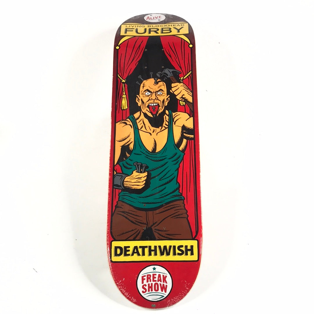 Deathwish Furby Freak Show Red 8.0 Skateboard Deck