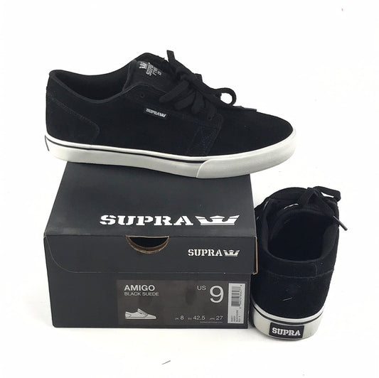 Supra Amigo Black Suede US Mens Size 9