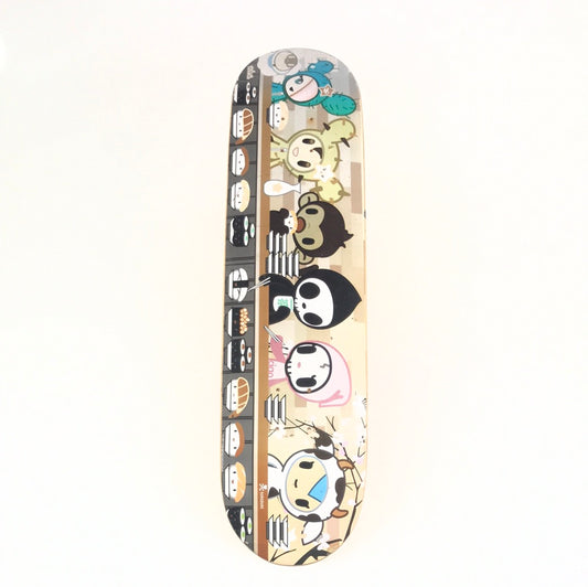 Tokidoki Team Sushi Brown 7 3/8 Skateboard Deck