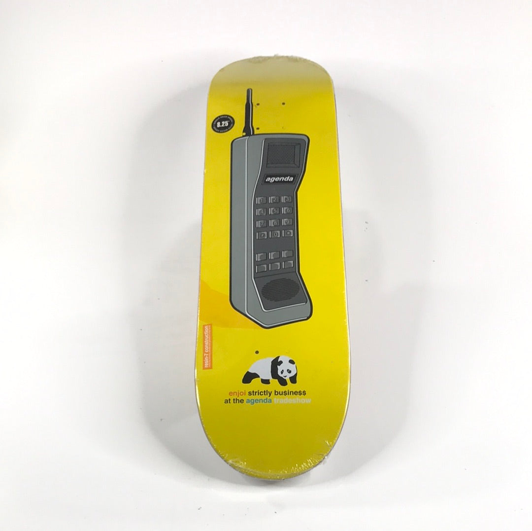 Enjoi Agenda Trade Show Yellow 8.25 Skateboard Deck