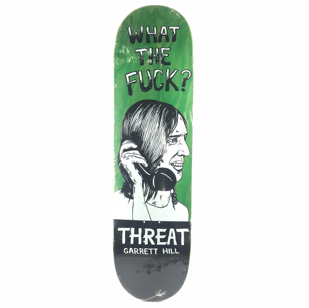 Threat Garrett Hill The Fuck Black/White/Green 8.5'' Skateboard Deck