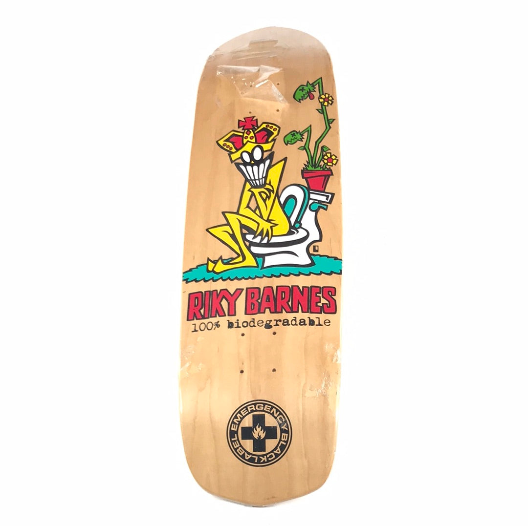 Black Label Riky Barnes 100% Biodegradable Wood Grain 9.75 skateboard Deck