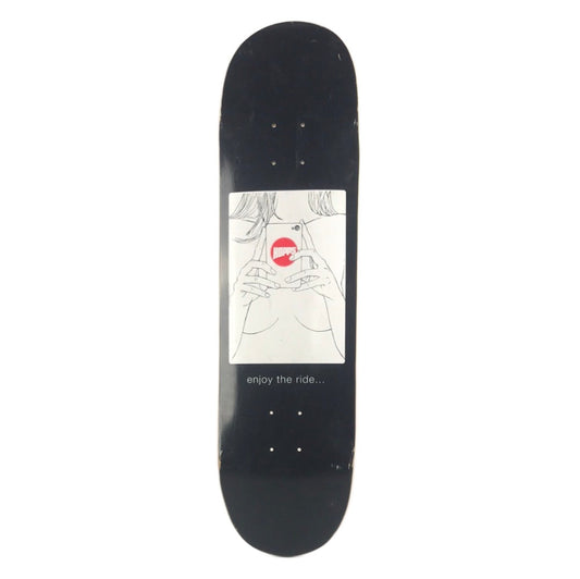 Hopps Enjoy The Ride Black/White 8.25" Skateboard Deck