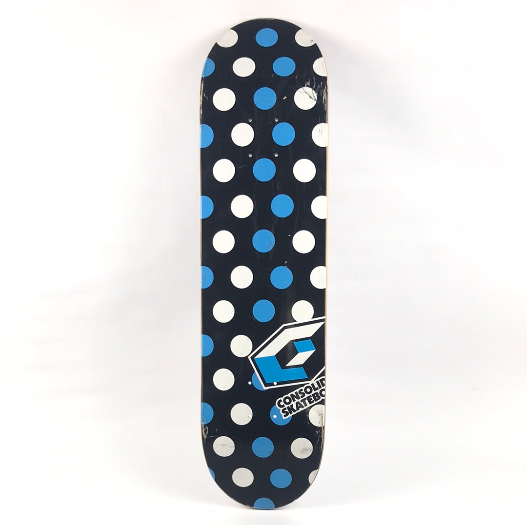 Consolidated Team Dots Black/Blue/White 8.0'' Skateboard Deck