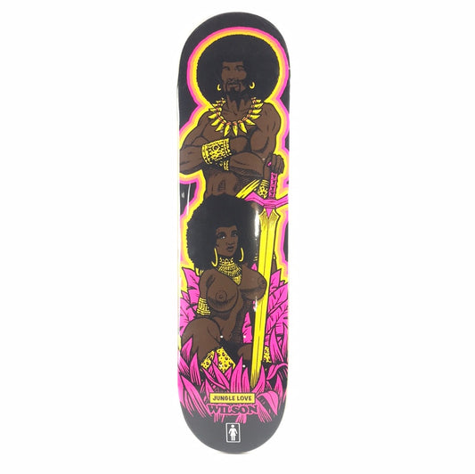 Girl Jeron Wilson Jungle Love Black/Pink 8" Skateboard Deck