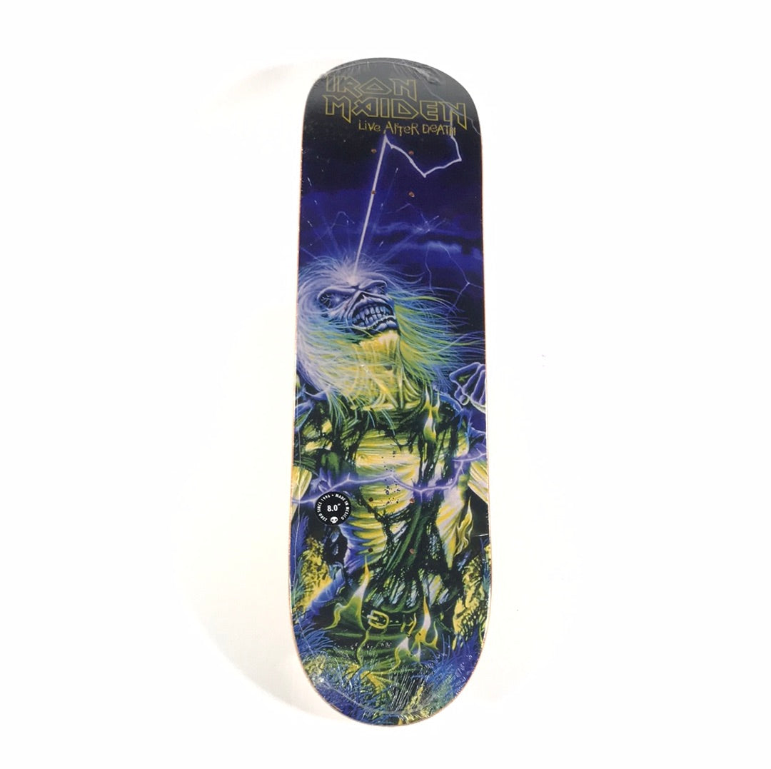 Zero Iron Maiden Live After Death Blue 8.0 Skateboard Deck