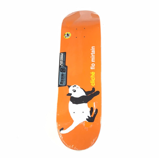 Cliche Flo Mirtain Panda Cat Orange 8.3 Skateboard Deck