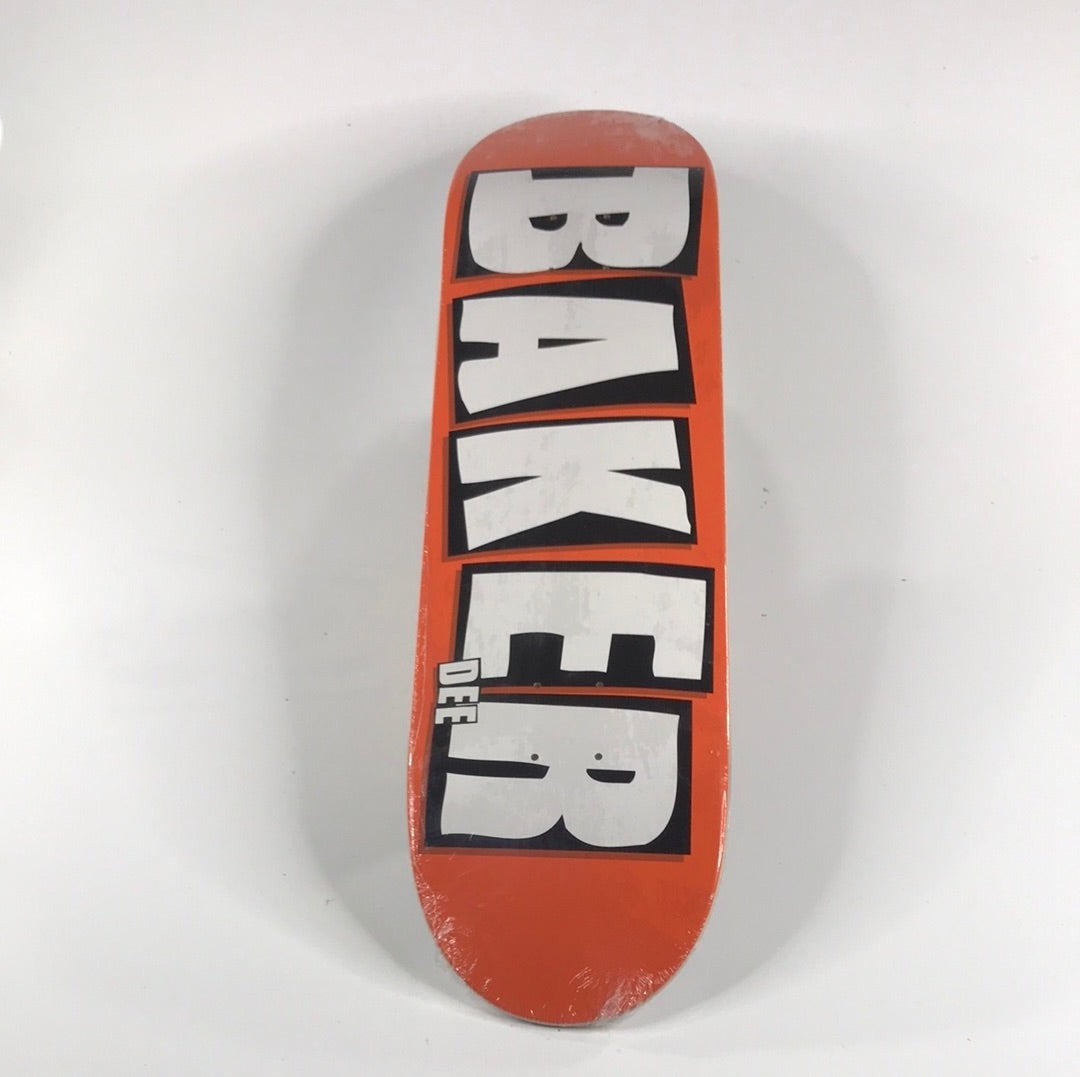 Baker Dee Ostrander Brand Logo Orange 8.375 Skateboard Deck