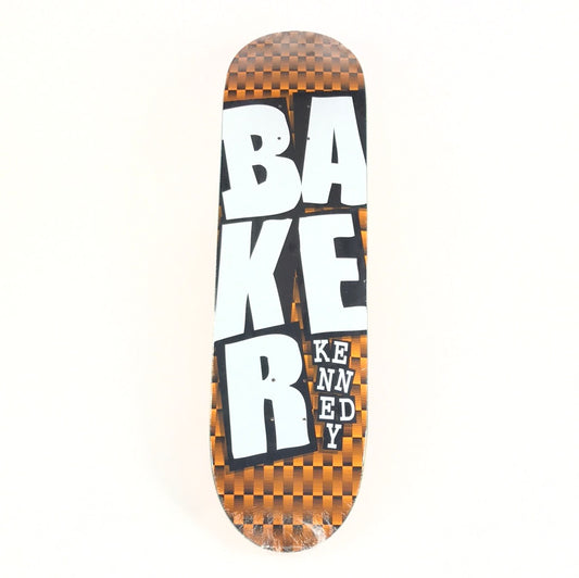 Baker Terry Kennedy Box Letters Orange 8.25 Skateboard deck