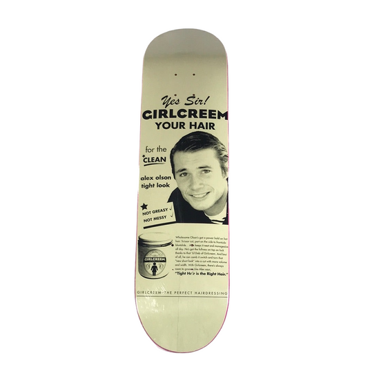 Girl Alex Olson Girl Cream Off White 7 3/4 Skateboard Deck