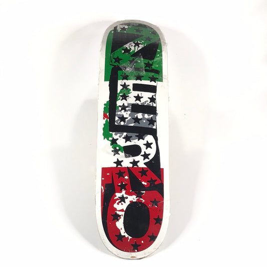 Zero Mexico Flag Stars White 8.38 Skateboard Deck