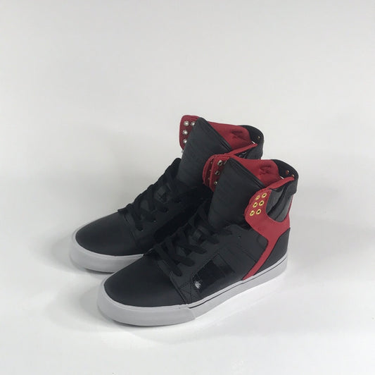 Supra Skytop Black Red White Shoes Size 8