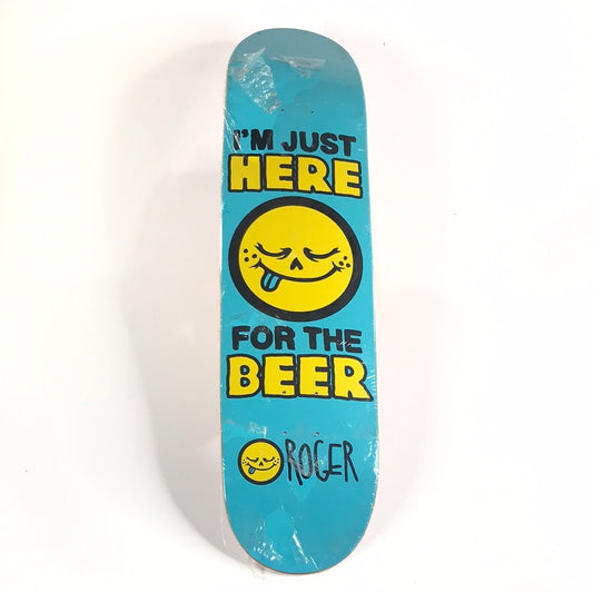 Roger Team BEER Blue 8.0 Skateboard Deck