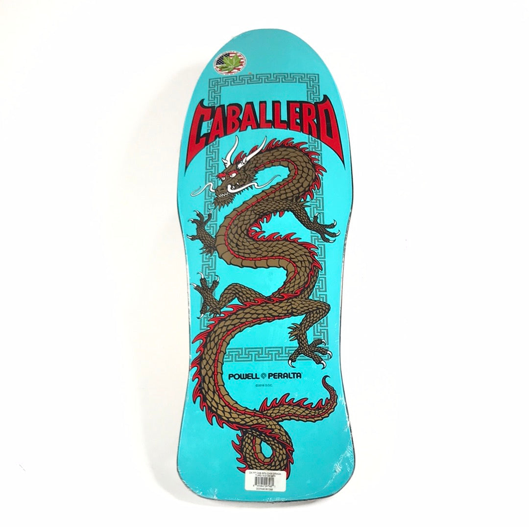 Powell Peralta Steve Caballero Dragon Teal 10" Skateboard Deck