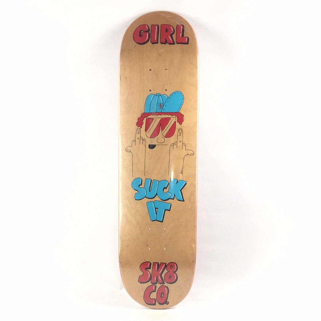 Girl Rick Howard Suck It Woodgrain 8.5" Skateboard Deck