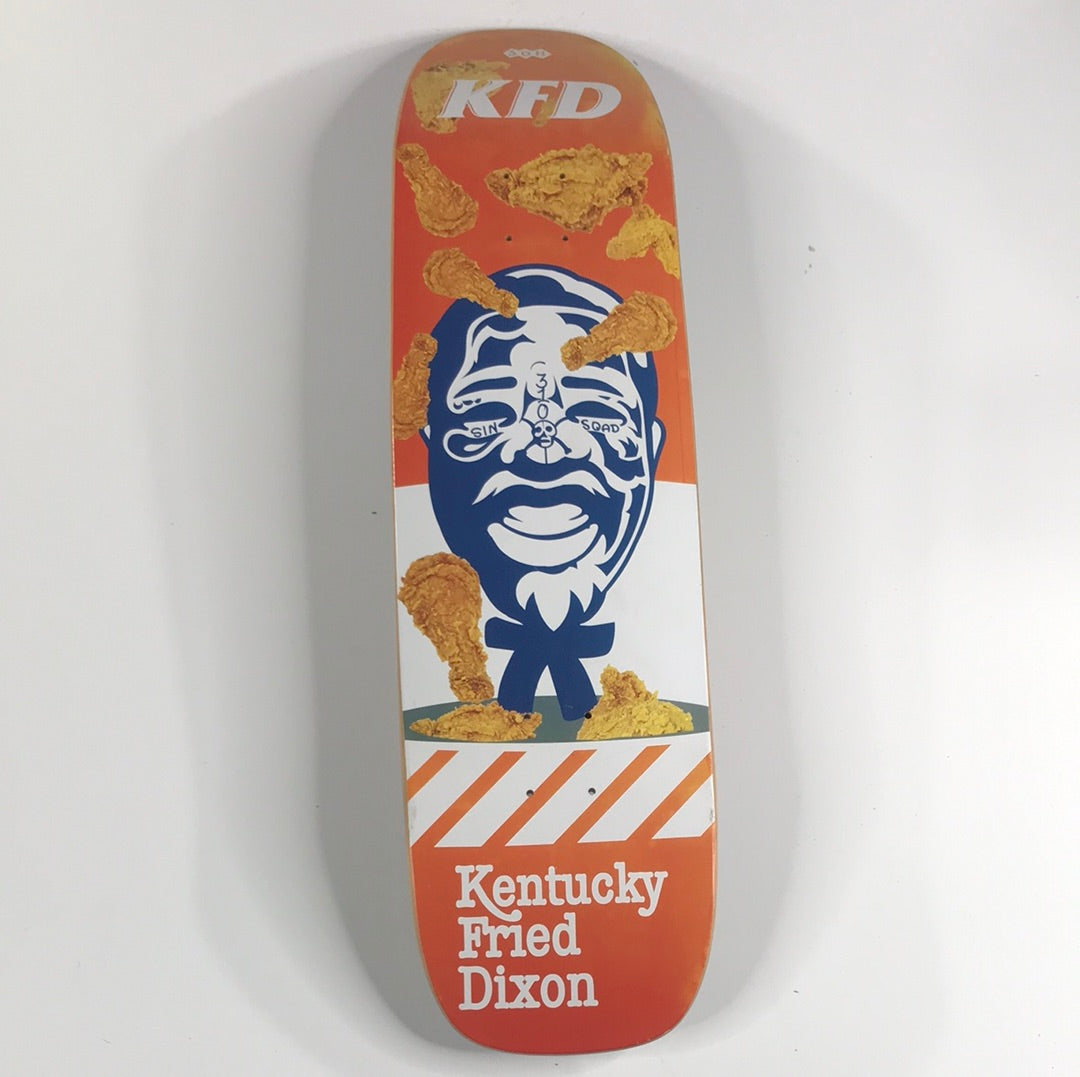 S.O.H. Slight Of Hand KFD Antwuan Dixon Kentucky Fried Dixon Orange Skateboard Deck